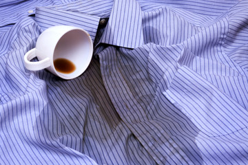 Coffee Spilled On A Shirt