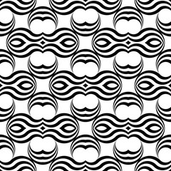 Obraz premium Design seamless monochrome geometric pattern