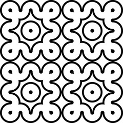 Design seamless monochrome geometric pattern