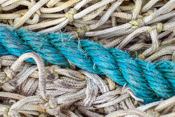Schiffstau und Fischernetz, Rope, Fishing net 16052.jpg