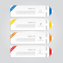 Infographic report template. Vector illustration.