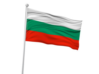 Fototapeta na wymiar ブルガリア　 国旗　旗　アイコン