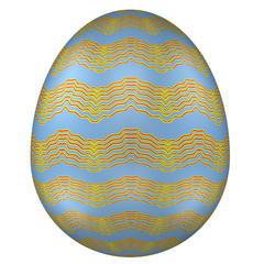 Easter Egg, isolated on white background.