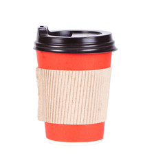 Red Coffee Cup Isolated on white background