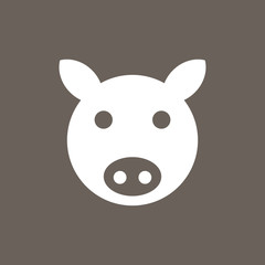 Crib Icon on Dark Gray Color. Eps-10.