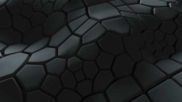 abstract 3d loopable background with extruded polygons