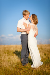 Obraz premium Couple on mountain