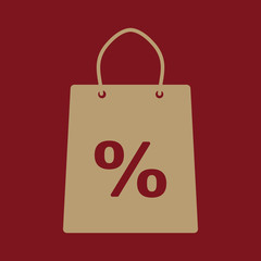 The shopping bag icon
