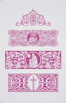 Christian, religious symbol decorative vector illustration
