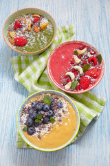 Assortiment smoothie bowls