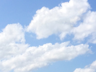 Blue Sky with Big Cloud used as Template