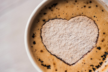 tasty cup of cappuccino