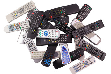 tv remote control keypad black
