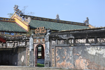 Zugang zur verbotenen Purpurstadt in Hue