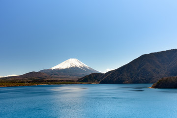湖と富士山