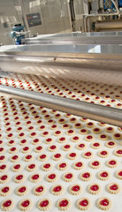 production cookies inside of  factory