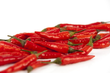 Chili pepper on a white background.