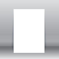 Blank poster vector Mock-Up