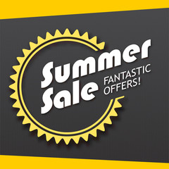 Summer sale banner.