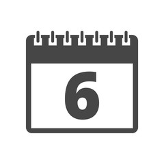 Calendar icon - number 6