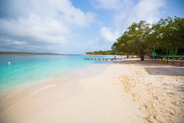 beautiful beach on the Caribbean Sea