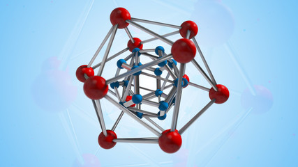 abstract molecule structure background