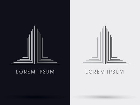 Building abstract logo,vector

