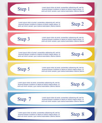 Vector lines arrows infographic.
