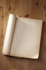 old blank book