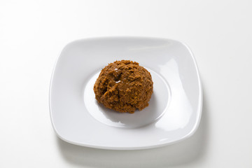 Smooth pure meal, hospital food.