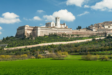 Basilica di San Francesco, Assisi, Umbria, Italia - obrazy, fototapety, plakaty