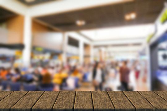 blurry defocused image of passenger at the airport