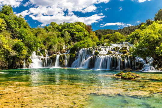 Waterfall In Krka National Park -Dalmatia, Croatia