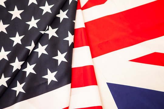 Flags of the United States and Great Britain. Two of the flag States to develop.