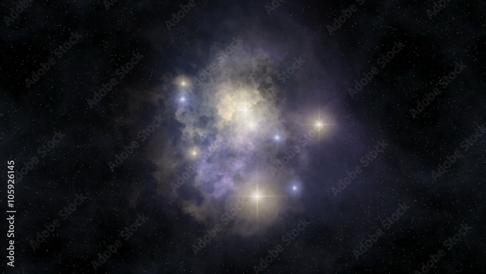 Canvas Prints loopable nebula rotation