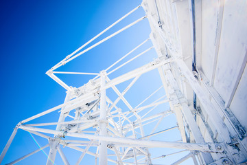 repeater radio antenna in the high mountains