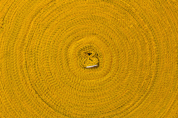 Fototapeta na wymiar Close-roll yellow rope.