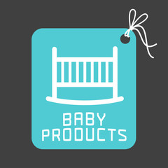 Baby products vector logo