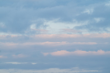 Obraz premium blue sky with different beautiful clouds on it