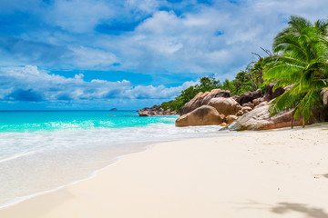 Fototapeta na wymiar Tropical beach. The Seychelles