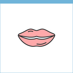 Lips vector icon