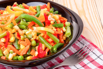 Mexican Mix of Vegetables. Tomatoes, Beans Celery Root Green