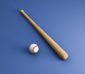 Baseball and bat