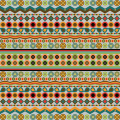 Ethno seamless pattern.