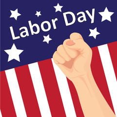 Vector of Labor day card design