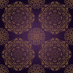 ector seamless pattern in boho style.