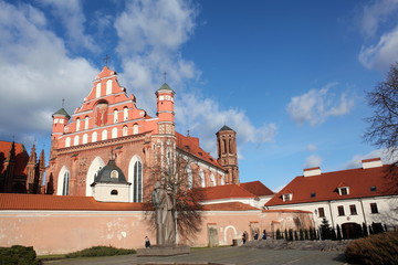 Obraz premium Bernardine Church,Vilnius