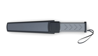 Body scanner isolated on white background. 3d rendering.