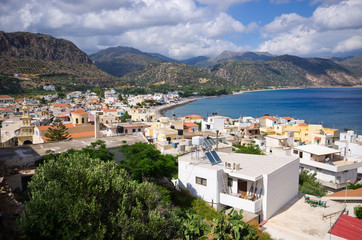 Obraz premium Cityscape of Paleochora, Crete, Greece