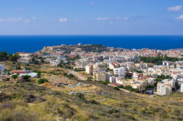 Obraz premium Cityscape of Rethymnon, Crete, Greece